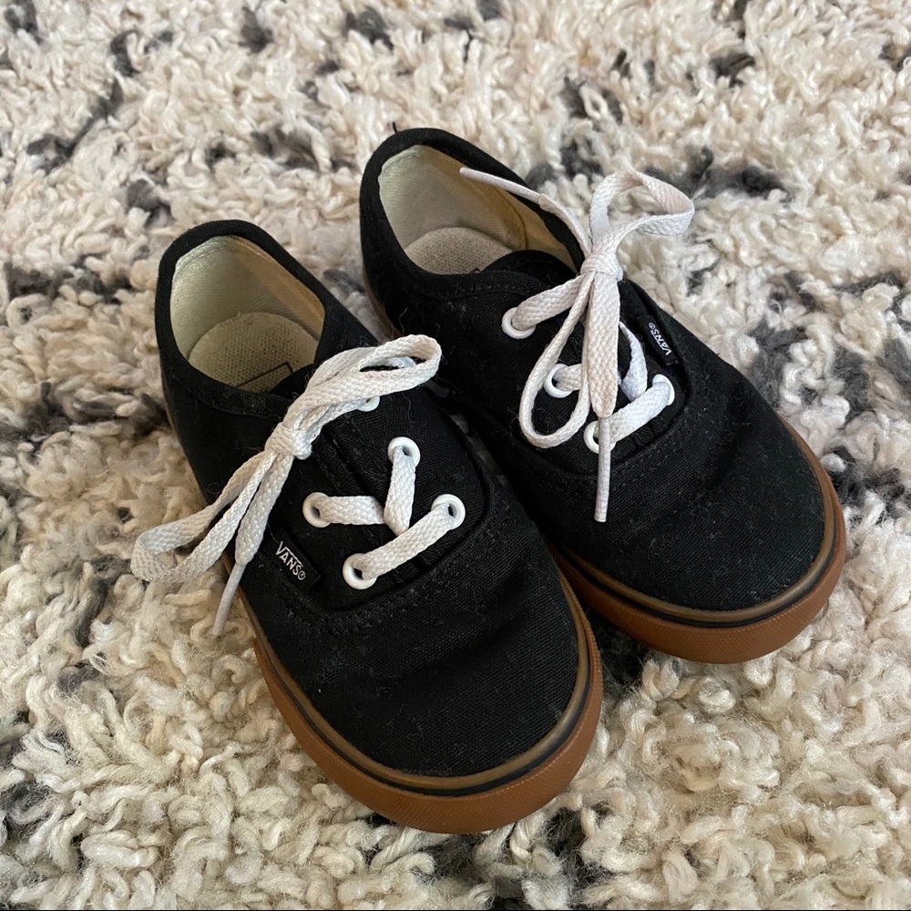 Vans - Black - Toddler 7.5